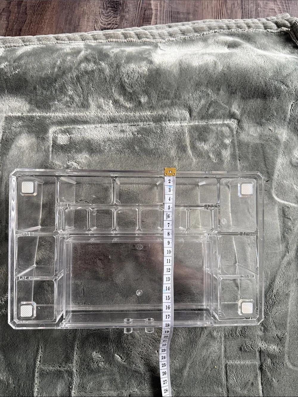 Clear Acrylic Makeup Organizer Tray - Transparent Cosmetic Storage